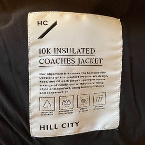 10K Insulated Coaches Jacket